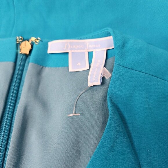 Draper James Women's Size 4 Blue Scalloped Dress - Picture 5 of 6